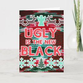 Feo es la nueva tarjeta de suéter para Navidades n