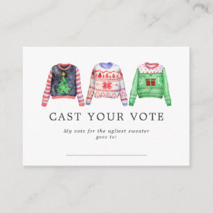 Feo Navidad Tarjetas de votación más suaves