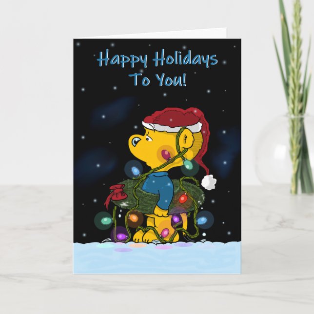 Ferald Navidades y tarjeta de vacaciones felices (Anverso)