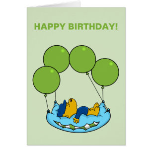 Ferald Tarjeta de globo de cumpleaños