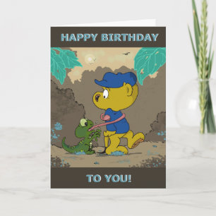 Ferald y la tarjeta de cumpleaños de Baby Lizard