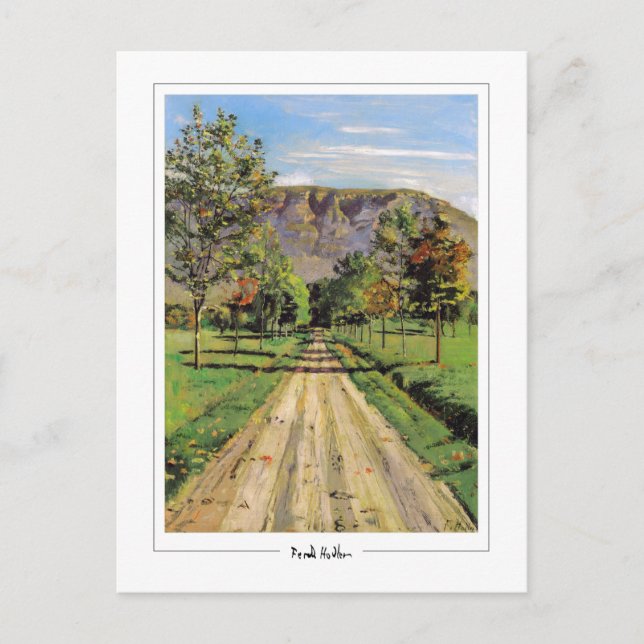 Ferdinand Hodler #186 - postal Bella Artes (Anverso)