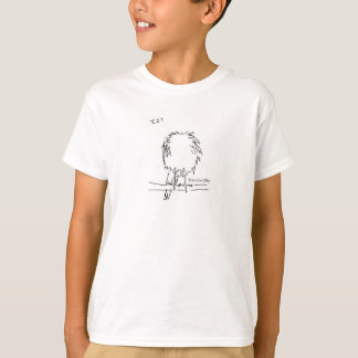 Fergus el Goshawk deja a los niños en la camiseta