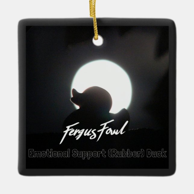 FergusFowl ES(R)D Ornamento cerámico (Anverso)
