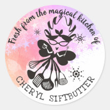 Feria de cocina de la cocina del pegatina