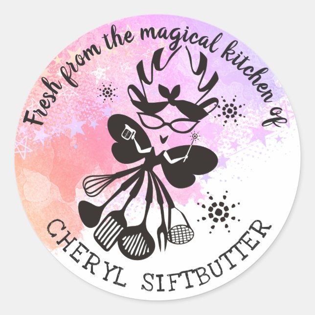 Feria de cocina de la cocina del pegatina (Anverso)