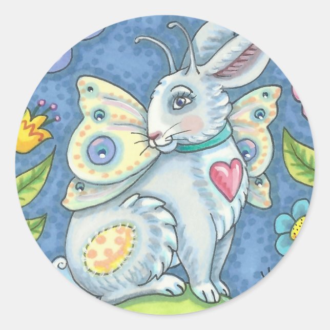 FERIA DE HUEVOS ORIENTAL, FANTASY RABBIT PEGATINAS (Anverso)