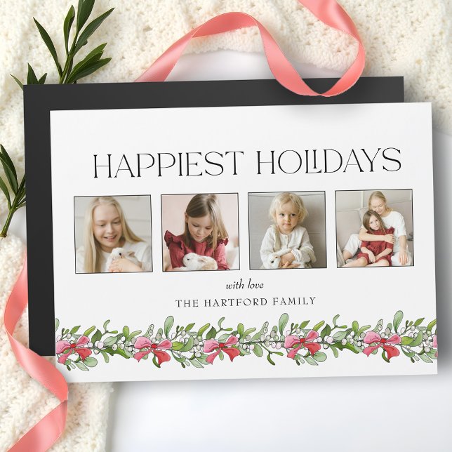 Feriadas más felices de Coquette Bow Mistletoe 4 F (Subido por el creador)