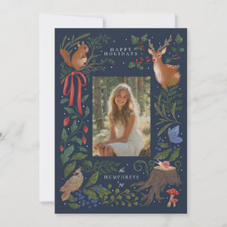 feriados de bosques | navidades de tarjetas de fel