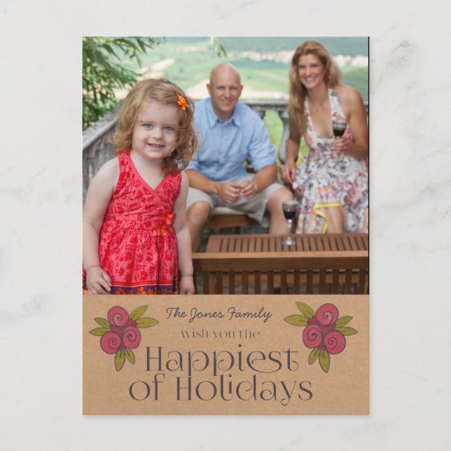 Feriados de navidades Tarjeta postal de fotos navi (Anverso)