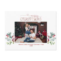 Feriados Verdor Foto Rosa Oro Feliz Navidad