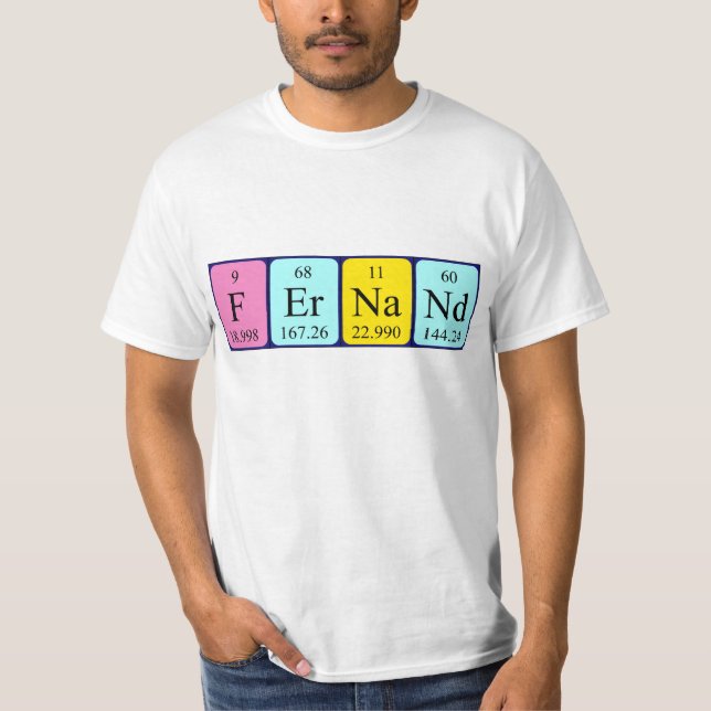 Fernand camisa de nombre de tabla periódica (Anverso)