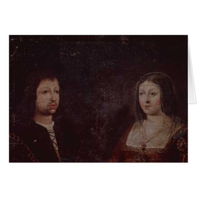 Fernando II de Aragón e Isabel I de Castilla (Anverso (Horizontal))