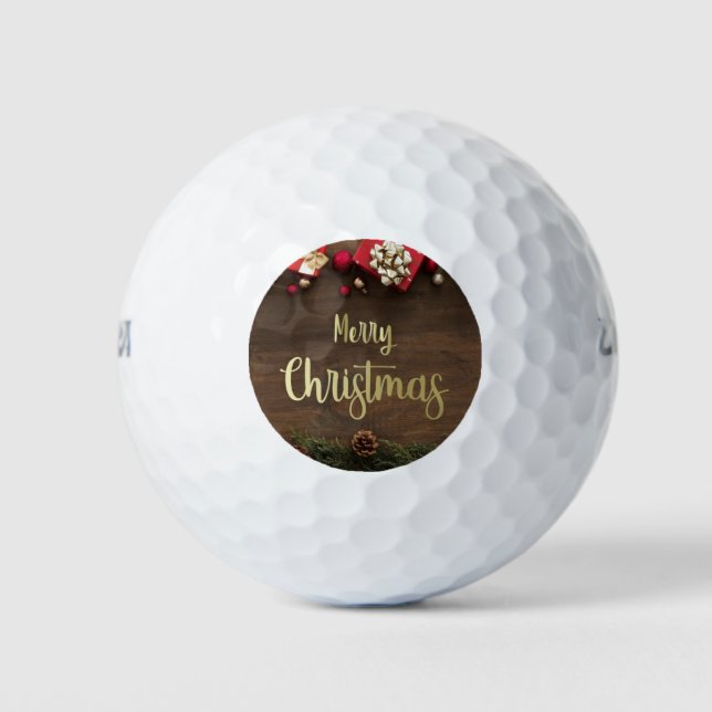 ***FEROSAS NAVIDAD DE GOLFER*** BOLA DE GOLF (Anverso)