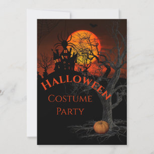 Feroy Full Moon Halloween Party Invitación