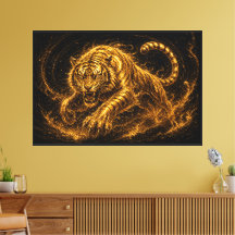 Feroz Decoración de Fuerza y Protección del Tigre