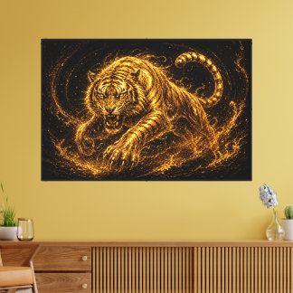 Feroz Decoración de Fuerza y Protección del Tigre