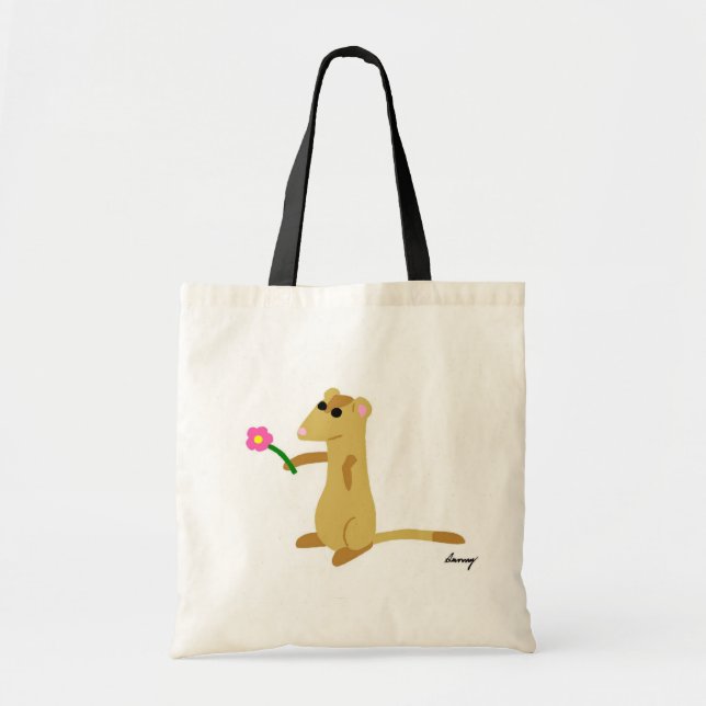 Ferret Con Bolsas De Flores (Frente)