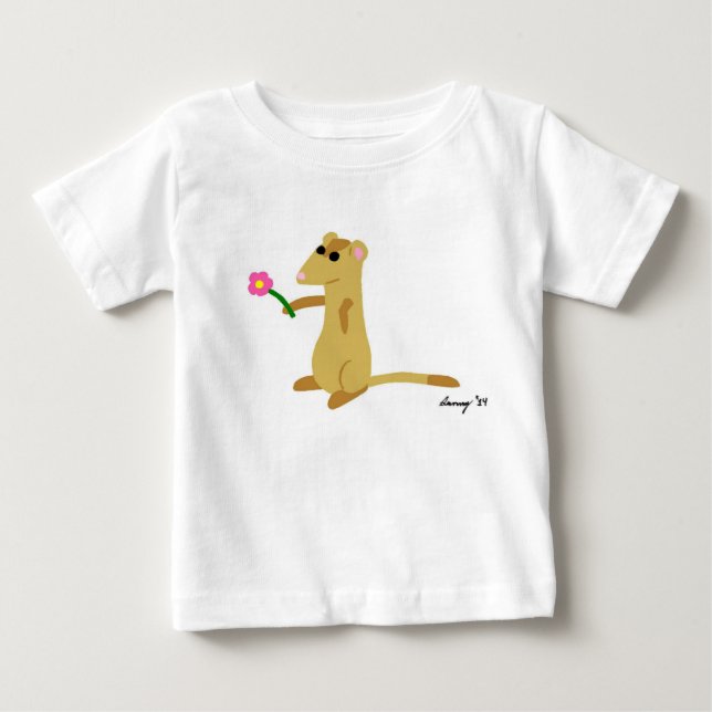 Ferret Con Camisetas De Flor (Anverso)