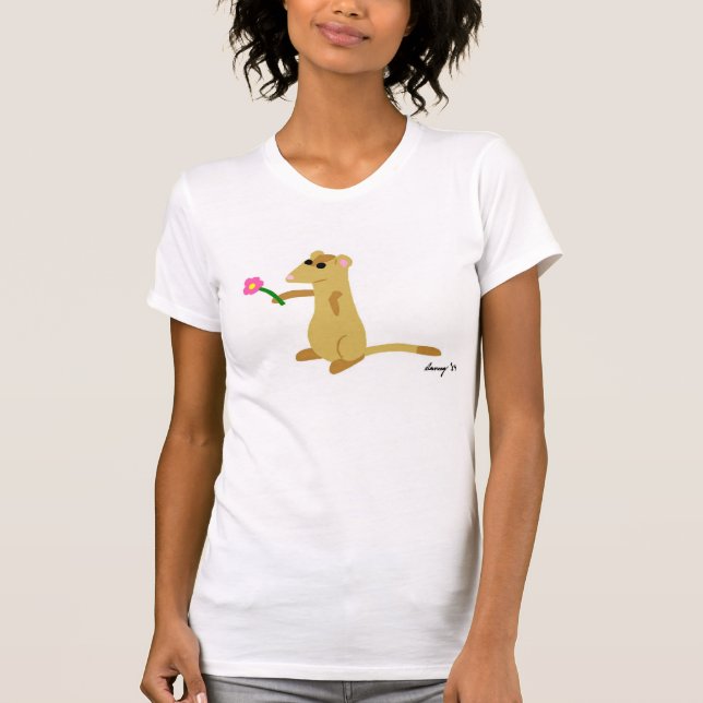 Ferret Con Camisetas De Flor (Anverso)