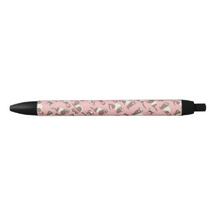 Ferrets de amor - Pluma rosa de tinta negra