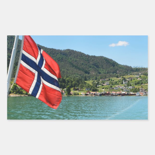 Ferrocarril de coches en pegatina rectangular de N (Anverso)