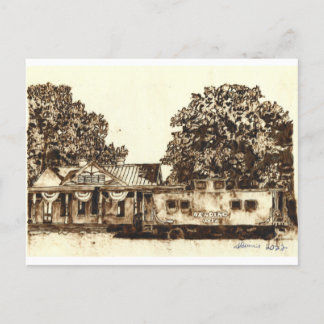 Ferrocarril de Ridgely Maryland - Tarjeta postal