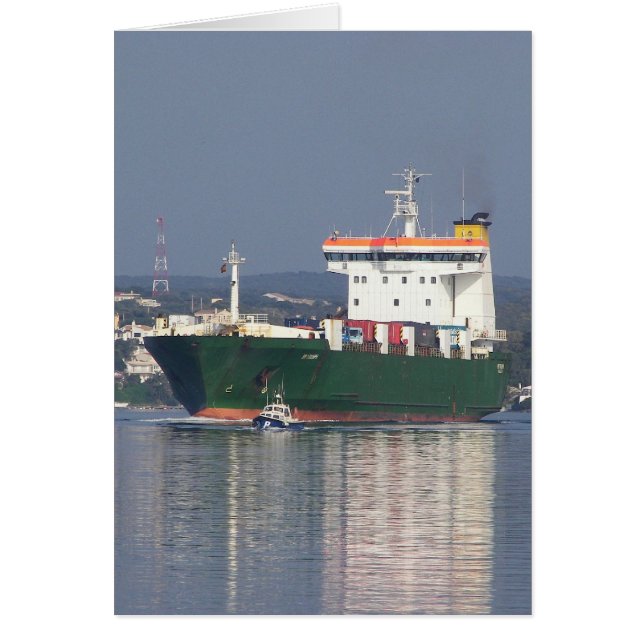 Ferrocarril de vehículos comerciales verdes (Frente)