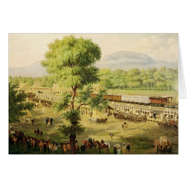 Ferrocarril en el valle de México, 1869 (Anverso (Horizontal))