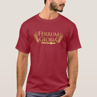 Ferrum y camiseta del gladiador de Gloria
