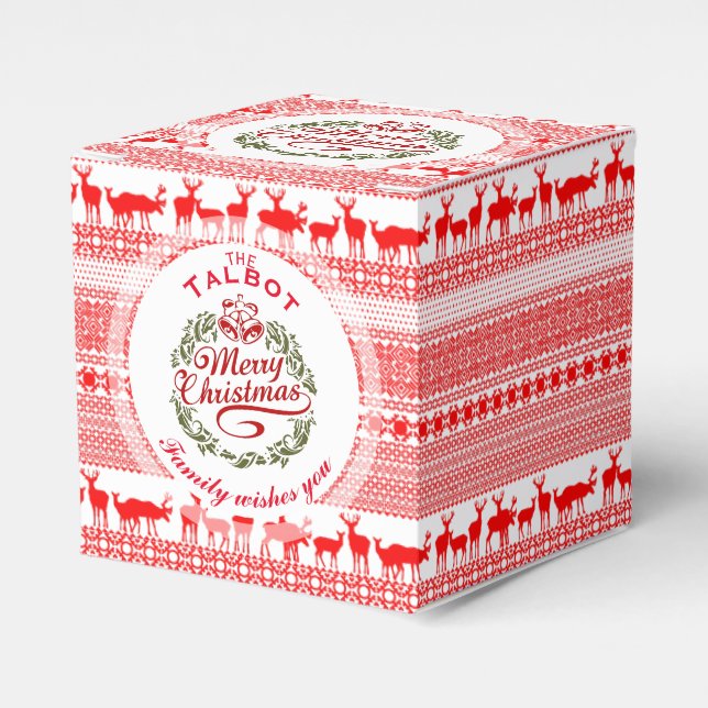 FERRY CHRISTMAS Caja de favores personalizada trad (Costado Anverso)