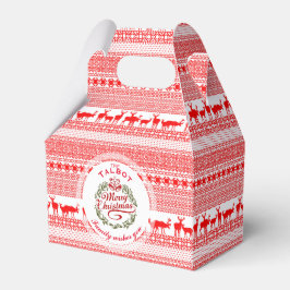 FERRY CHRISTMAS Nombre Tradicional Favor Caja Gabl