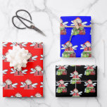 Ferry Christmas Sheets envolver papel Santa<br><div class="desc">Feliz Navidad Noel Gingerbread Man Candy Canes Peppermint</div>