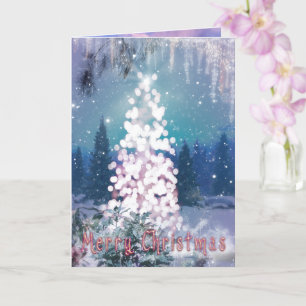 FERRY CHRISTMAS Tarjeta "Árbol claro brillante"