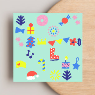 FERRY NAVIDAD Tarjeta de nota plana