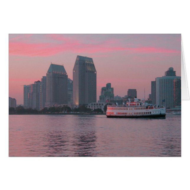 Ferry @ San Diego Sunset (Anverso (Horizontal))