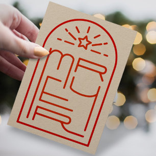 FERRY Tarjeta de Festividad para Navidades de arco