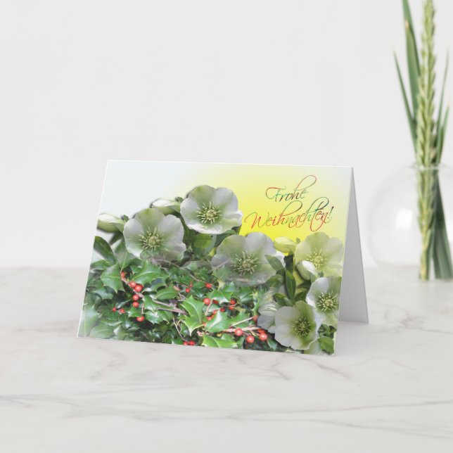 Fest Karte - tarjeta de Navidad de Frohes alemana (Anverso)