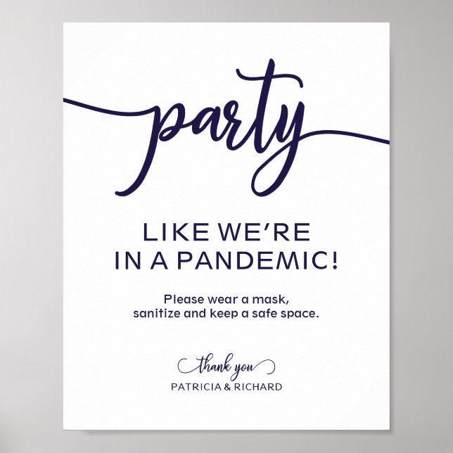 Festeja como si estuvieras en una pandemia Señal d (Frente)