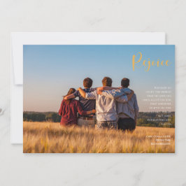 Festejar festividad tarjeta de foto religiosa