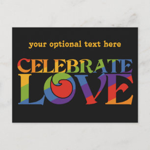 Festejar la postal del personalizado de amor