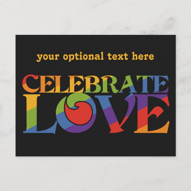 Festejar la postal del personalizado de amor (Anverso)