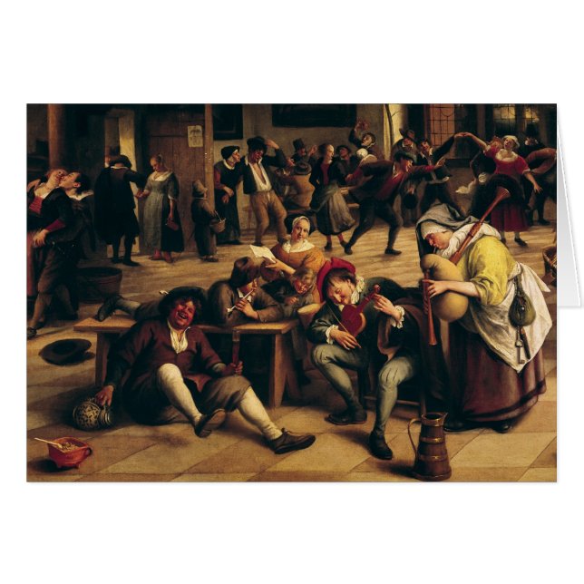 Festeje en un mesón, detalle del grupo central (Anverso (Horizontal))