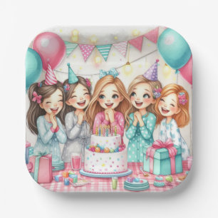 Festejo de Cumpleaños con Pijamas de Platos de Pap