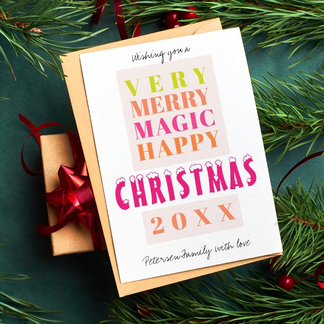 Festejos modernos de la gran tipografía navidad (Subido por el creador)