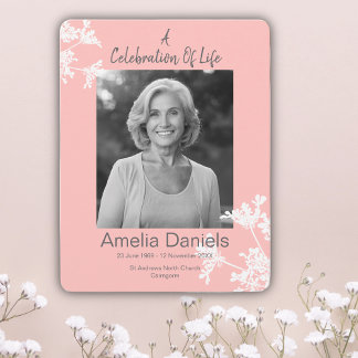 Festín De Floral Blanca Rosa De La Tarjeta De Foto