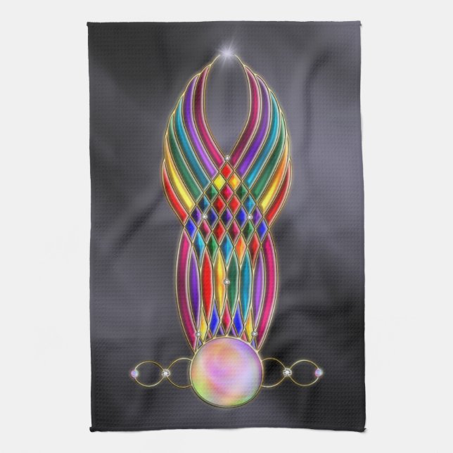 Festín de joyas toalla de cocina (Vertical)