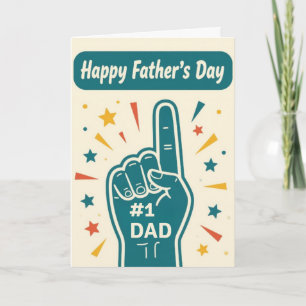 Festiva #1 Tarjeta del Día del Padre para PAPÁ