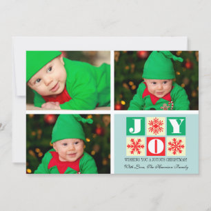 Festiva 3 Navidades de fotografía: tarjeta de foto de la a