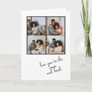 Festiva 4 Tarjeta personalizada de texto y foto